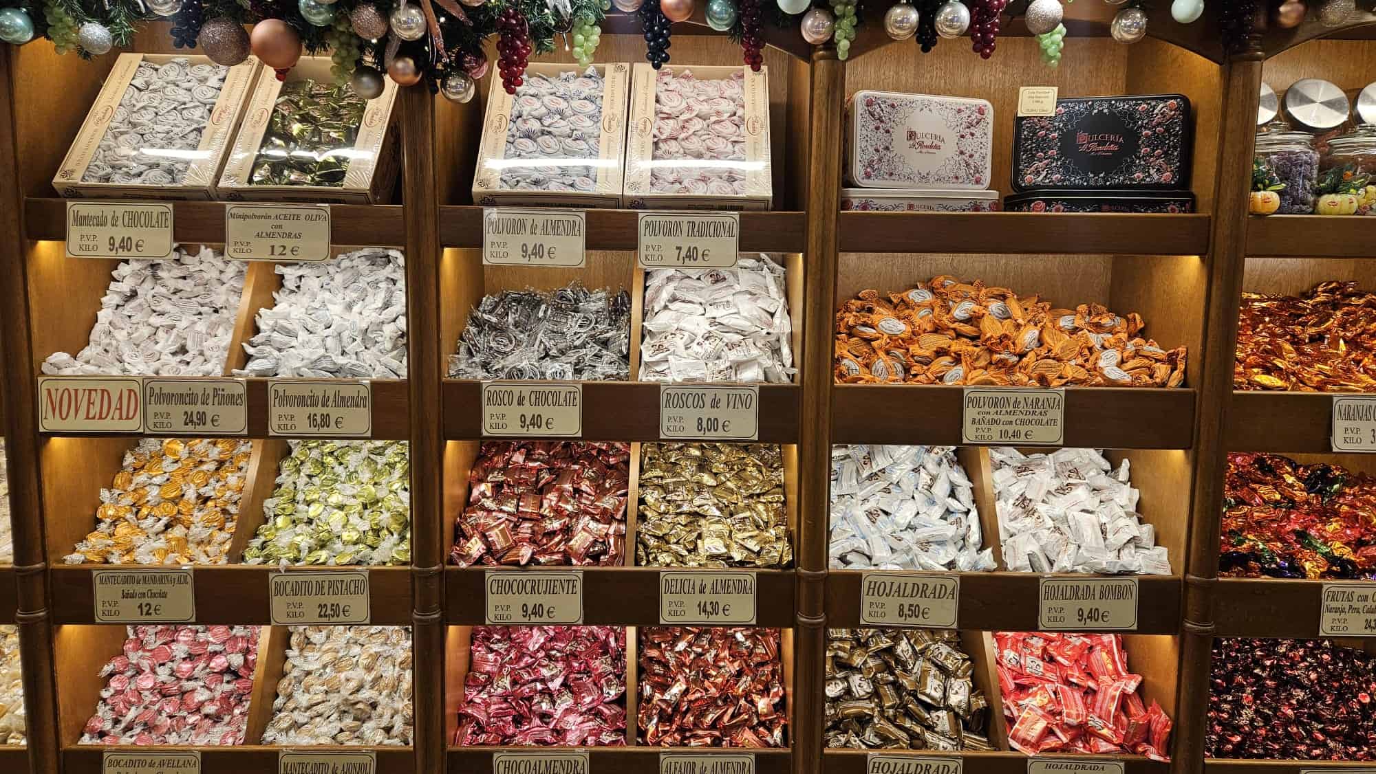 Display of Polvorones (spanish cokies) in medina sedonia